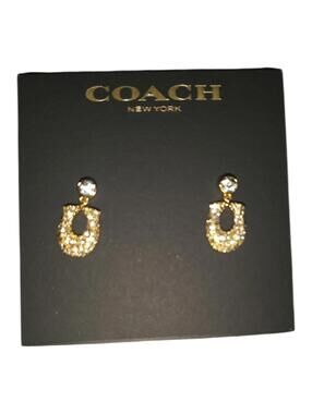 Coach Signature Pavé Earrings